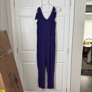 LOFT Deep Purple Jumpsuit